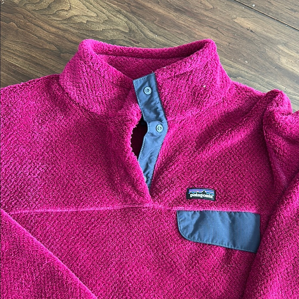 Patagonia Kids Fleece Jacket - Pink and Blue